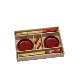 Kit Jogo Jantar E Servir Japonês Oriental 4 Pessoas 30 Peças